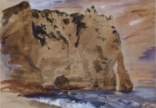 Falésias de Étretat – Eugène Delacroix Eugène Delacroix Master Apollon