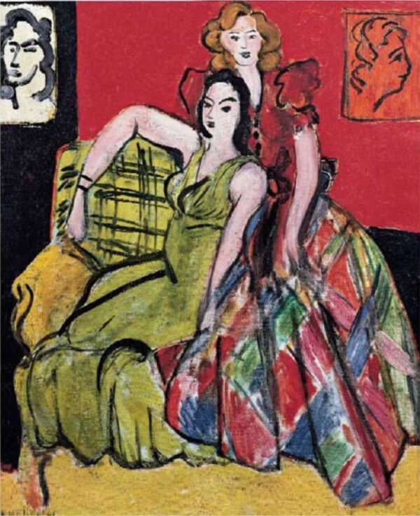 Duas meninas A saia amarela e a saia xadrez – Matisse Henri Matisse Master Apollon