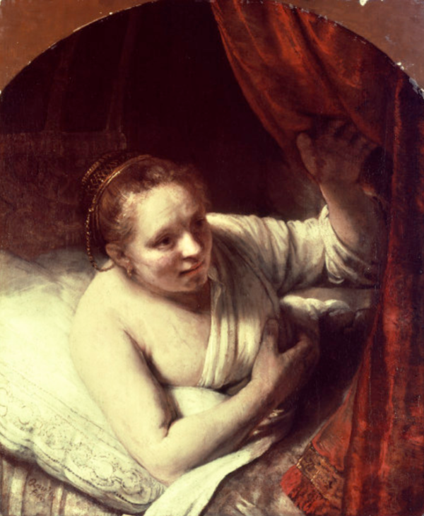 Rembrandt, Jovem mulher na cama – Rembrandt van Rijn Rembrandt van Rijn Master Apollon