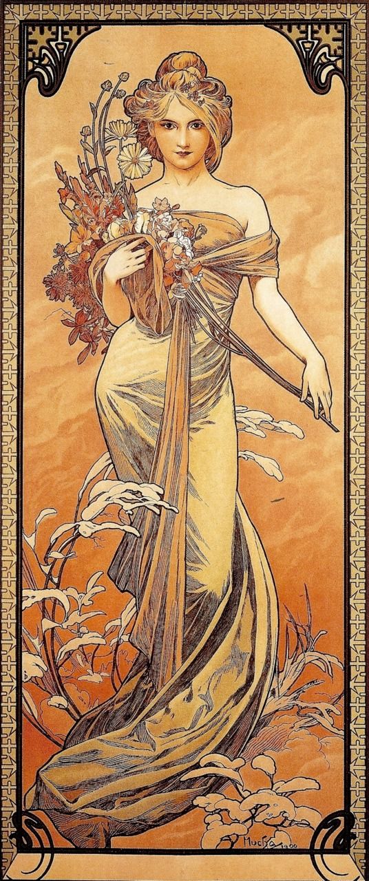 As estações: Primavera – Mucha Alphonse Mucha Master Apollon