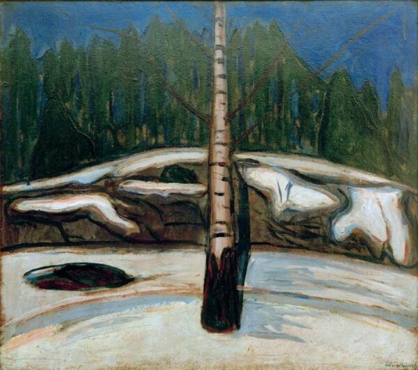 Bétula na neve – Edvard Munch Edvard Munch Master Apollon