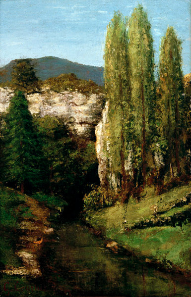 Lagoa nas montanhas do Jura – Gustave Courbet Gustave Courbet Master Apollon