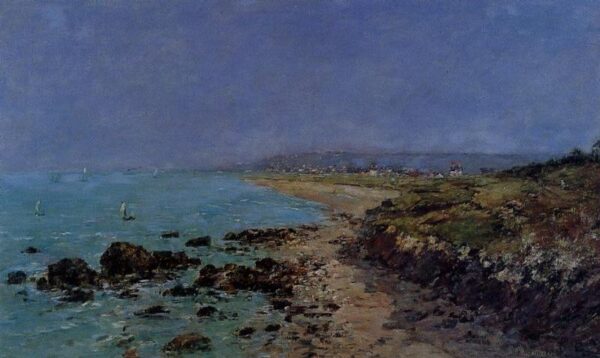 Douarnenez, a costa e a baía – Eugène Boudin Eugène Boudin Master Apollon