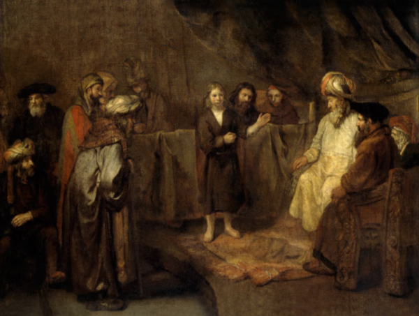 Jésus, aos doze anos, diante dos escribas – Rembrandt van Rijn Rembrandt van Rijn Master Apollon