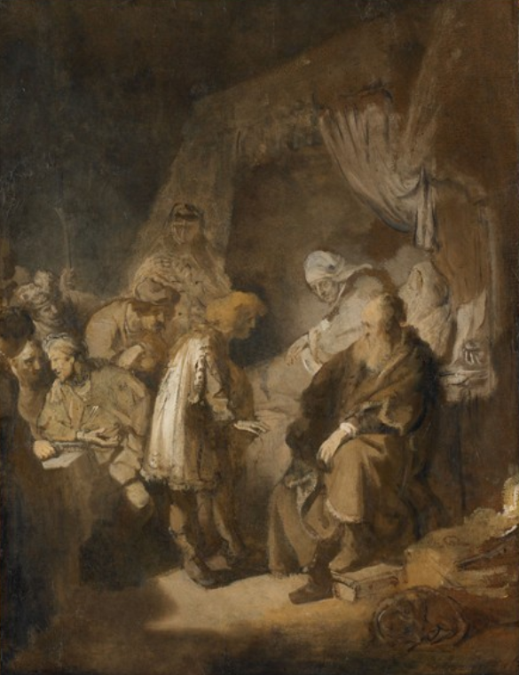 José conta seus sonhos para seus pais e irmãos – Rembrandt van Rijn Rembrandt van Rijn Master Apollon