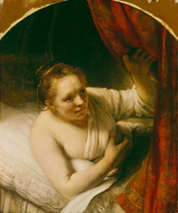 Sarah atende Tobias na noite de casamento – Rembrandt van Rijn Rembrandt van Rijn Master Apollon