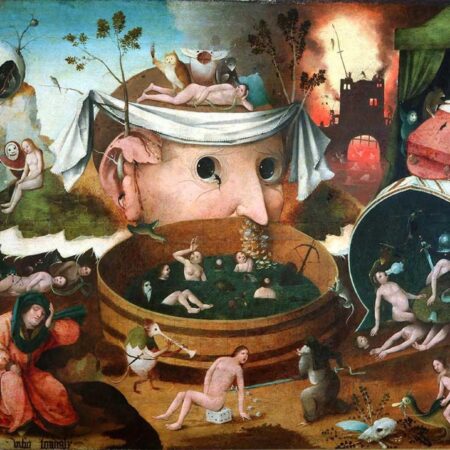 Detalhe da visão de Tondal – Jérôme Bosch Hieronymus Bosch Master Apollon