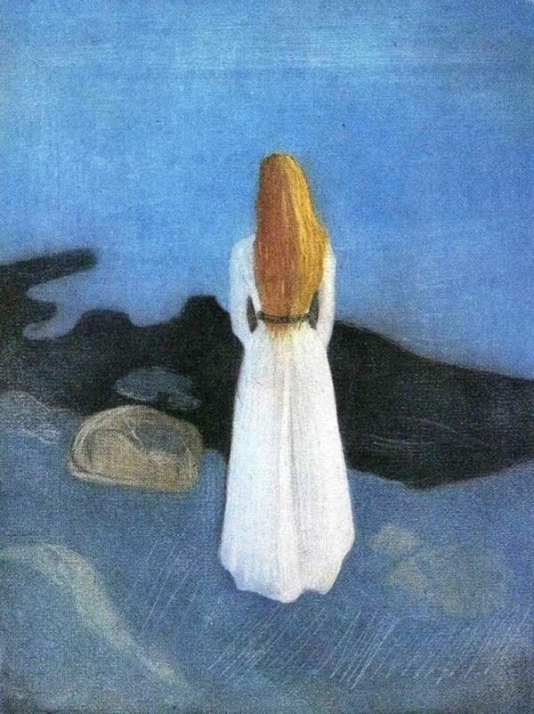 Jovem mulher na praia – Edvard Munch Edvard Munch Master Apollon