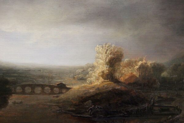 Paisagem com ponte em arco – Rembrandt van Rijn Rembrandt van Rijn Master Apollon