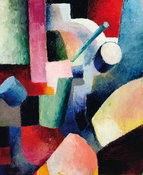 Composição colorida das formas – August Macke August Macke Master Apollon