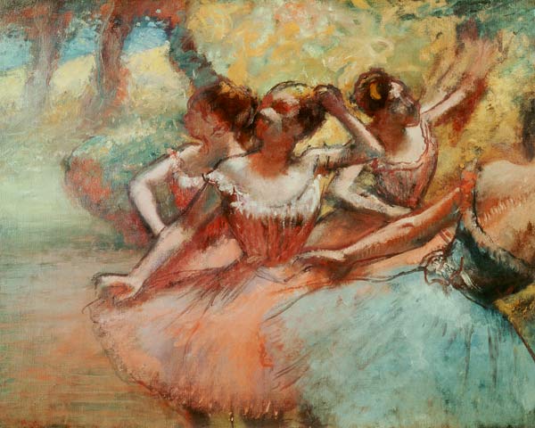 Quatro bailarinas no palco – Edgar Degas Edgar Degas Master Apollon