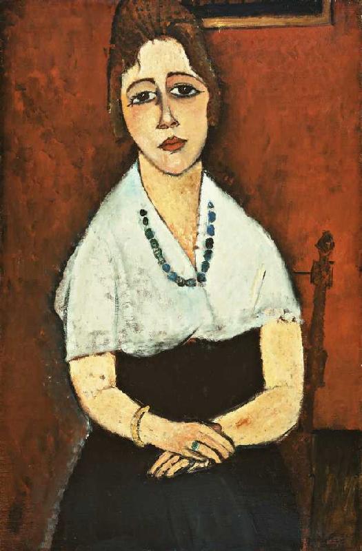 Jovem mulher com a corrente de colar (Elena Picard) – Amadeo Modigliani Non classé Master Apollon