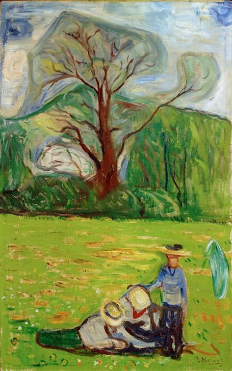 Paisagem de primavera de Edvard Munch Edvard Munch Master Apollon