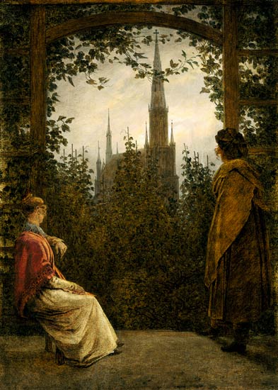 Frondação de jardim – Caspar David Friedrich Caspar David Friedrich Master Apollon