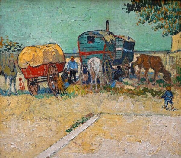 As Caravanas, acampamento de Ciganos – Van Gogh Vincent Van Gogh Master Apollon