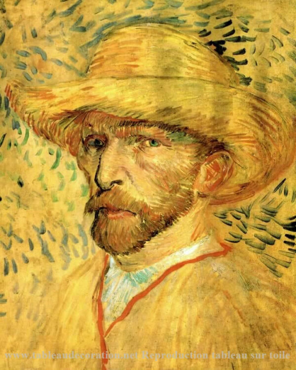 Autorretrato com chapéu de palha – Van Gogh Autoportraits de Vincent van Gogh Master Apollon