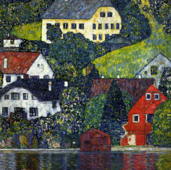 Casas em Unterach no Attersee – Gustav Klimt Gustav Klimt Master Apollon