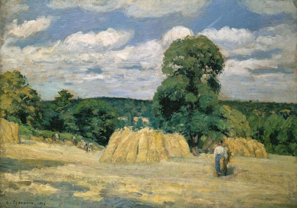 Colheita em Montfoucault – Camille Pissarro Camille Pissarro Master Apollon