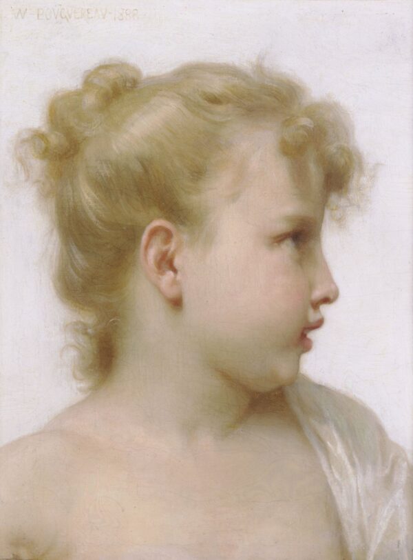 Cabeça de uma pequena menina – William Bouguereau William Bouguereau Master Apollon