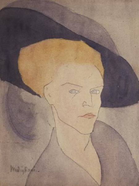 Cabeça de uma mulher usando um chapéu – Amadeo Modigliani Non classé Master Apollon