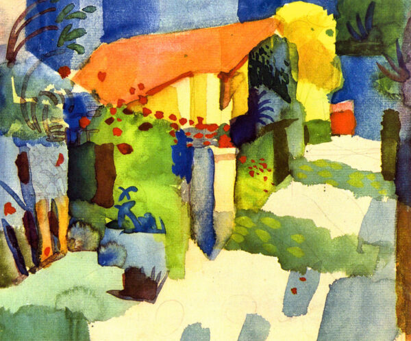 Casa no Jardim (detalhe) – August Macke August Macke Master Apollon