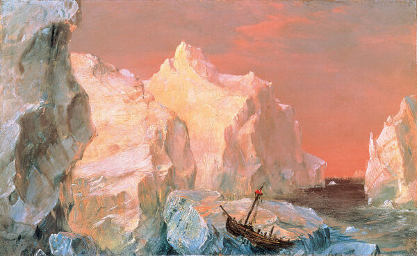 Icebergs e naufrágio ao pôr do sol – Frederic Edwin Church Frederic Edwin Church Master Apollon