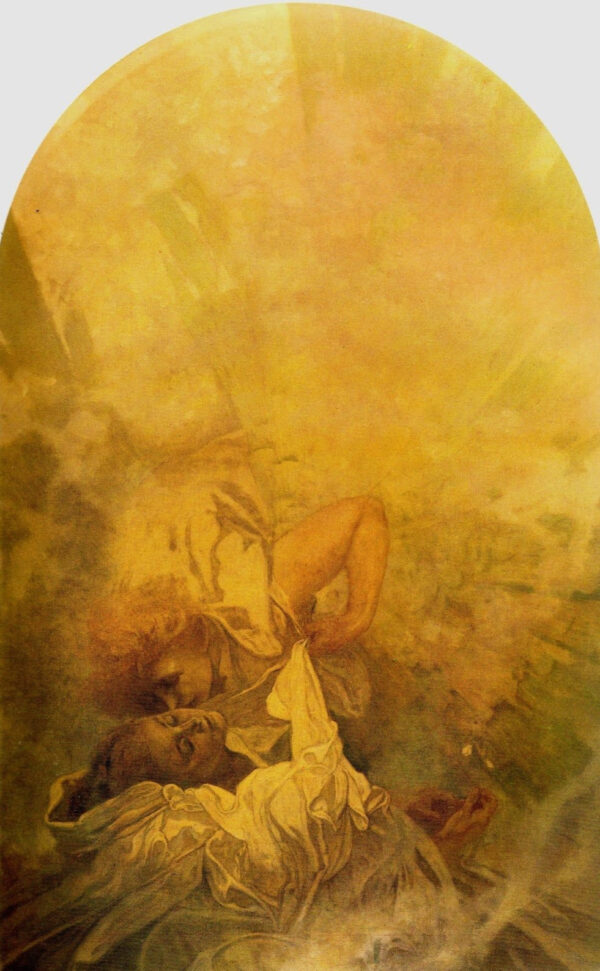 O beijo da primavera – Mucha Alphonse Mucha Master Apollon