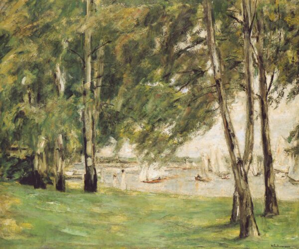 Bétulas à beira do lago quando para o leste – Max Liebermann Max Liebermann Master Apollon