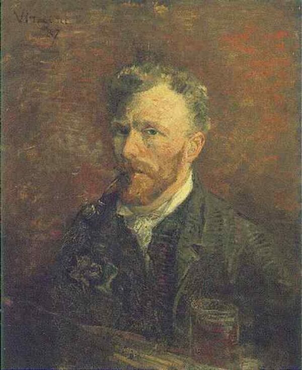 Autorretrato com cachimbo e copo – Van Gogh Autoportraits de Vincent van Gogh Master Apollon