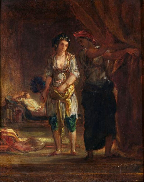 Interior de um Harém em Orã – Eugène Delacroix Eugène Delacroix Master Apollon