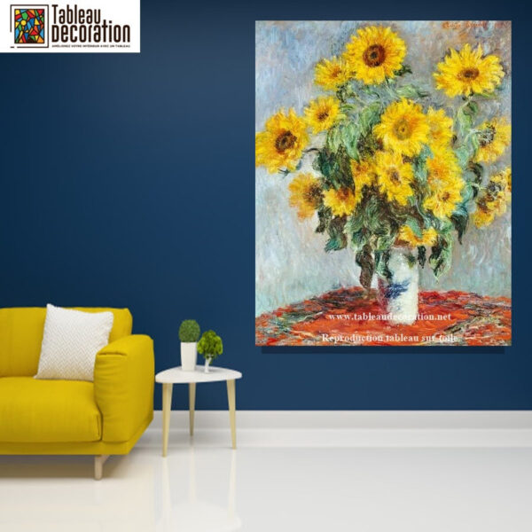 Bouquet de girassóis – Claude Monet quadro de flores Claude Monet Master Apollon 2