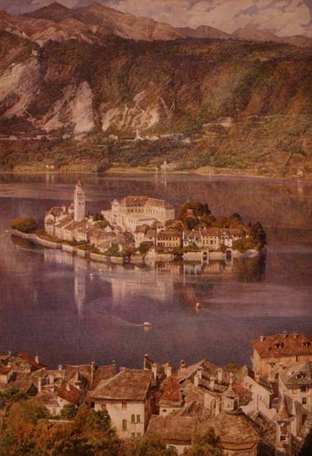 Isola San Giulio, lago d’Orta – Edward Poynter Edward Poynter Master Apollon