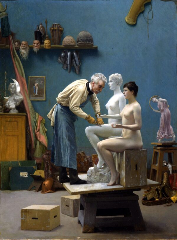 O artista esculpindo o Tanagra – Jean-Léon Gérôme Jean-Léon Gérôme Master Apollon