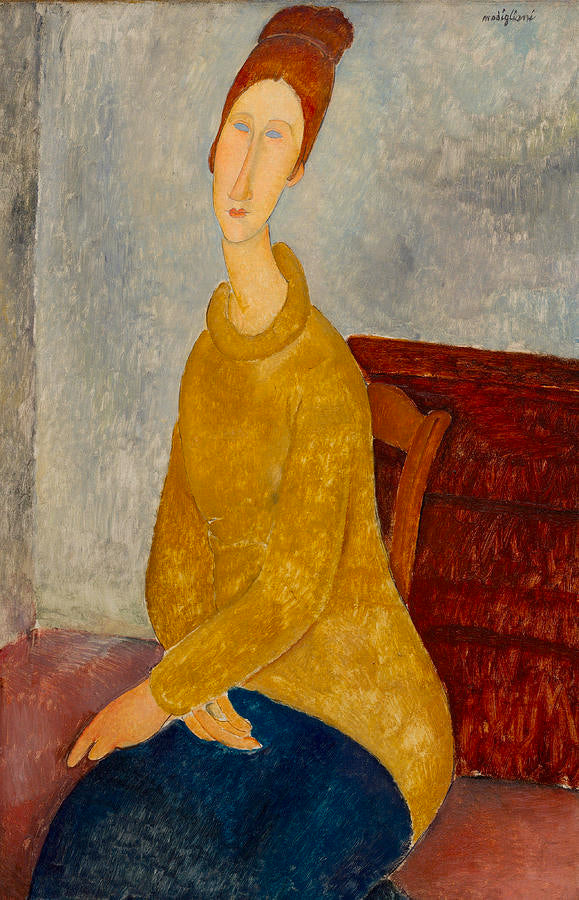 Jeanne Hébuterne (O suéter amarelo) – Amedeo Modigliani Amedeo Modigliani Master Apollon