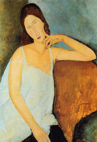 Detalhe de Jeanne Hébuterne – Amedeo Modigliani Amedeo Modigliani Master Apollon