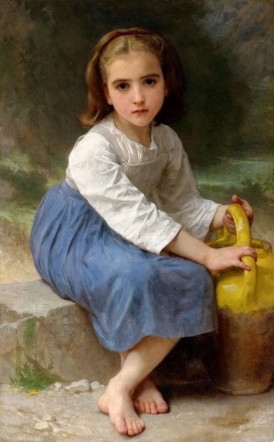 Menina com uma Jarra – William Bouguereau William Bouguereau Master Apollon