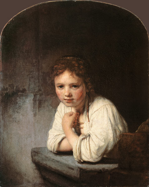 Menina à Janela – Rembrandt van Rijn Rembrandt van Rijn Master Apollon