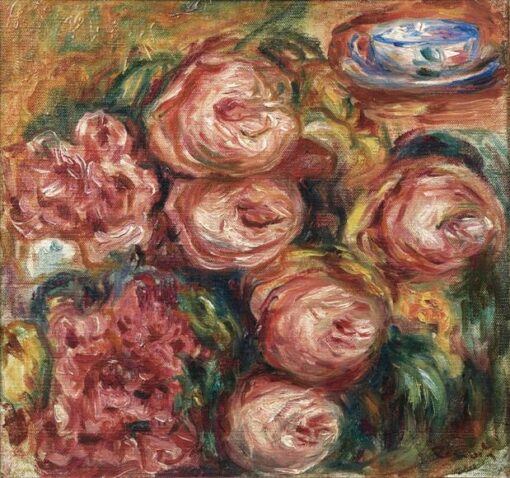 Composição com rosas e uma xícara de chá – Pierre-Auguste Renoir Pierre-Auguste Renoir Master Apollon 2