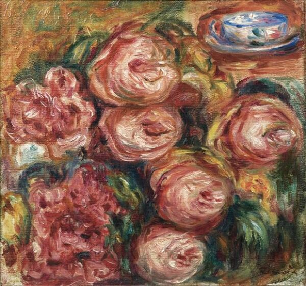 Composição com rosas e uma xícara de chá – Pierre-Auguste Renoir Pierre-Auguste Renoir Master Apollon