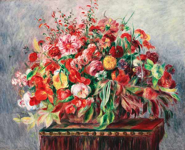 Cesta com flores – Pierre-Auguste Renoir Pierre-Auguste Renoir Master Apollon