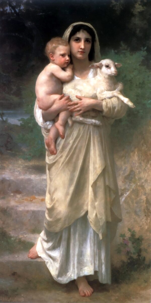 Os Cordeiros – William Bouguereau William Bouguereau Master Apollon