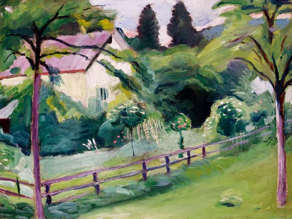 Casa de campo com jardim – August Macke August Macke Master Apollon