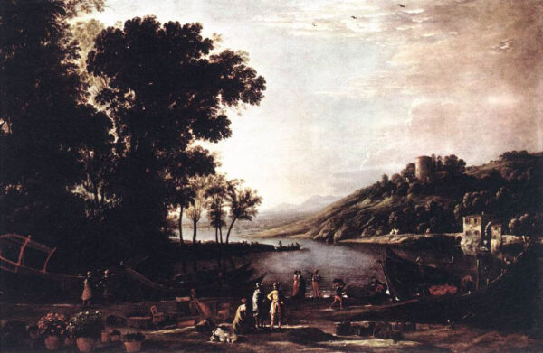 Paisagem com Comerciantes – Claude Lorrain Claude Lorrain Master Apollon