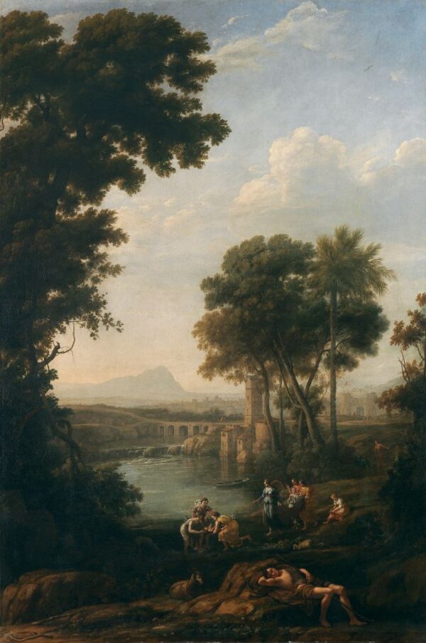 Paisagem com a descoberta de Moisés – Claude Lorrain Claude Lorrain Master Apollon