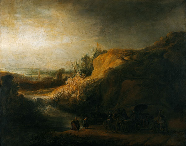 Paisagem com o batismo do Eunuco – Rembrandt van Rijn Rembrandt van Rijn Master Apollon