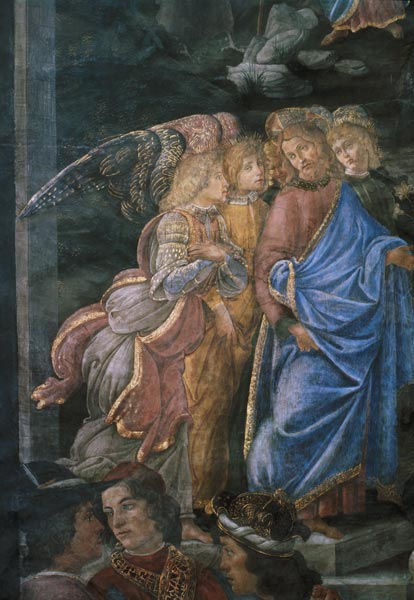 A purificação do leproso e a tentação de Cristo, da capela Sistina: detalhe do Cristo – Sandro Botticelli Sandro Botticelli Master Apollon