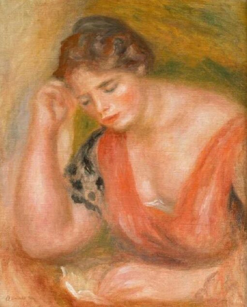Aula de jovem mulher na roupa vermelha – Pierre-Auguste Renoir Pierre-Auguste Renoir Master Apollon 2
