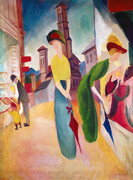 Diante da loja de chapéus – August Macke August Macke Master Apollon