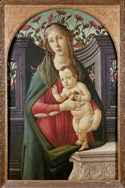 Madonna com o menino em uma alcova decorada com flores – Sandro Botticelli Sandro Botticelli Master Apollon