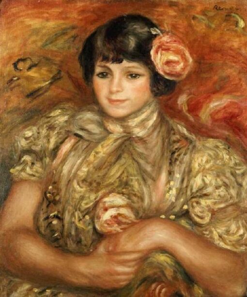 Menina com uma rosa – Pierre-Auguste Renoir Pierre-Auguste Renoir Master Apollon 2